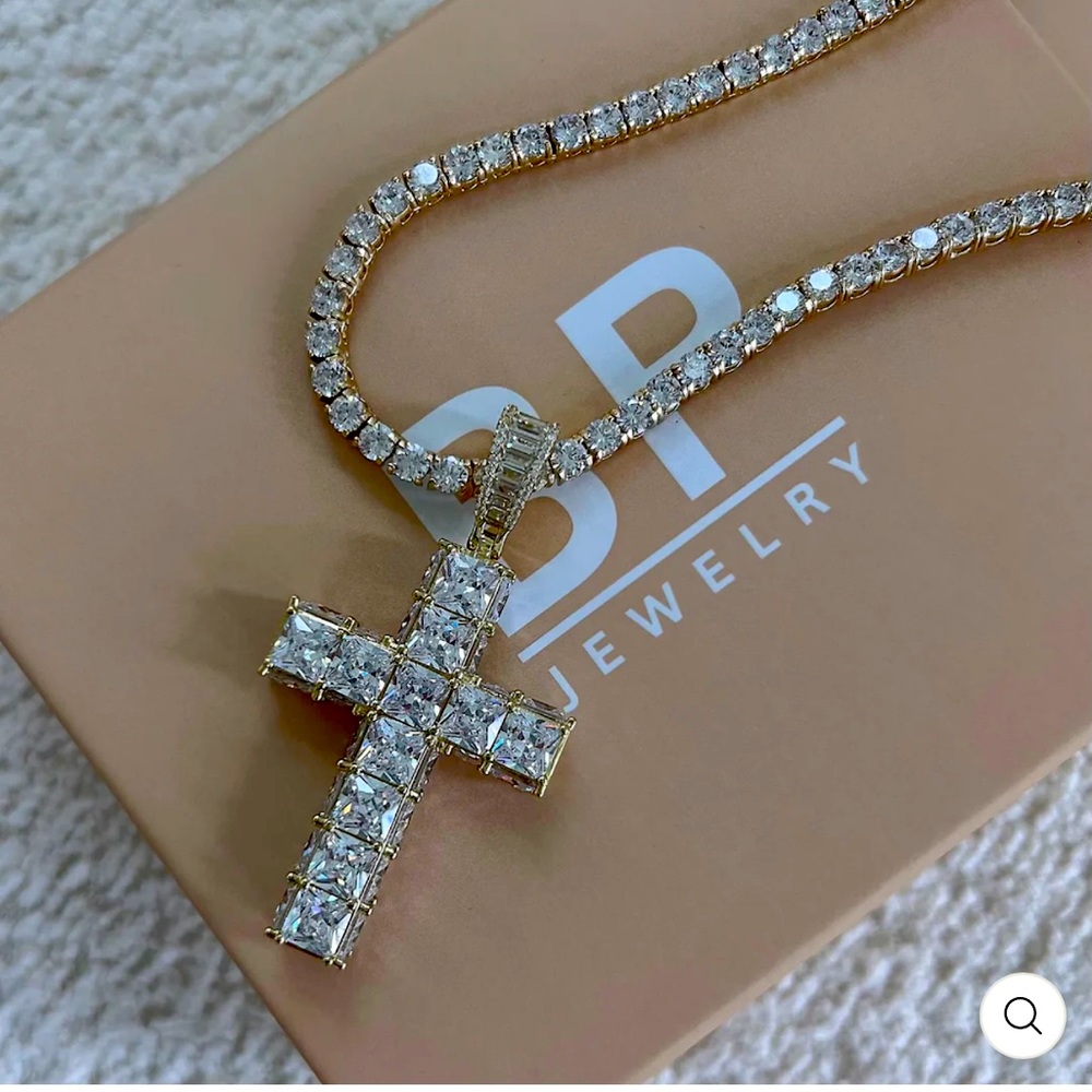Diamond Cross Pendant Necklace